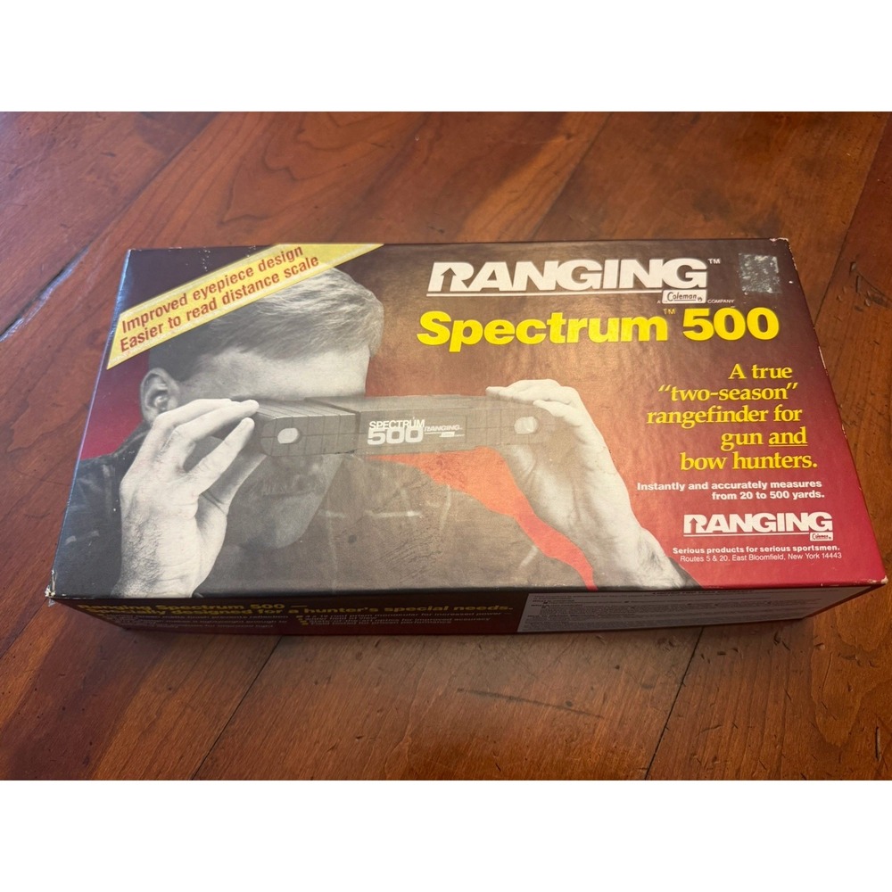 Vintage Ranging Spectrum 500 Rangefinder by Coleman Original Box Gun Bow Hunting